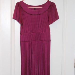 magenta/dark pink dress